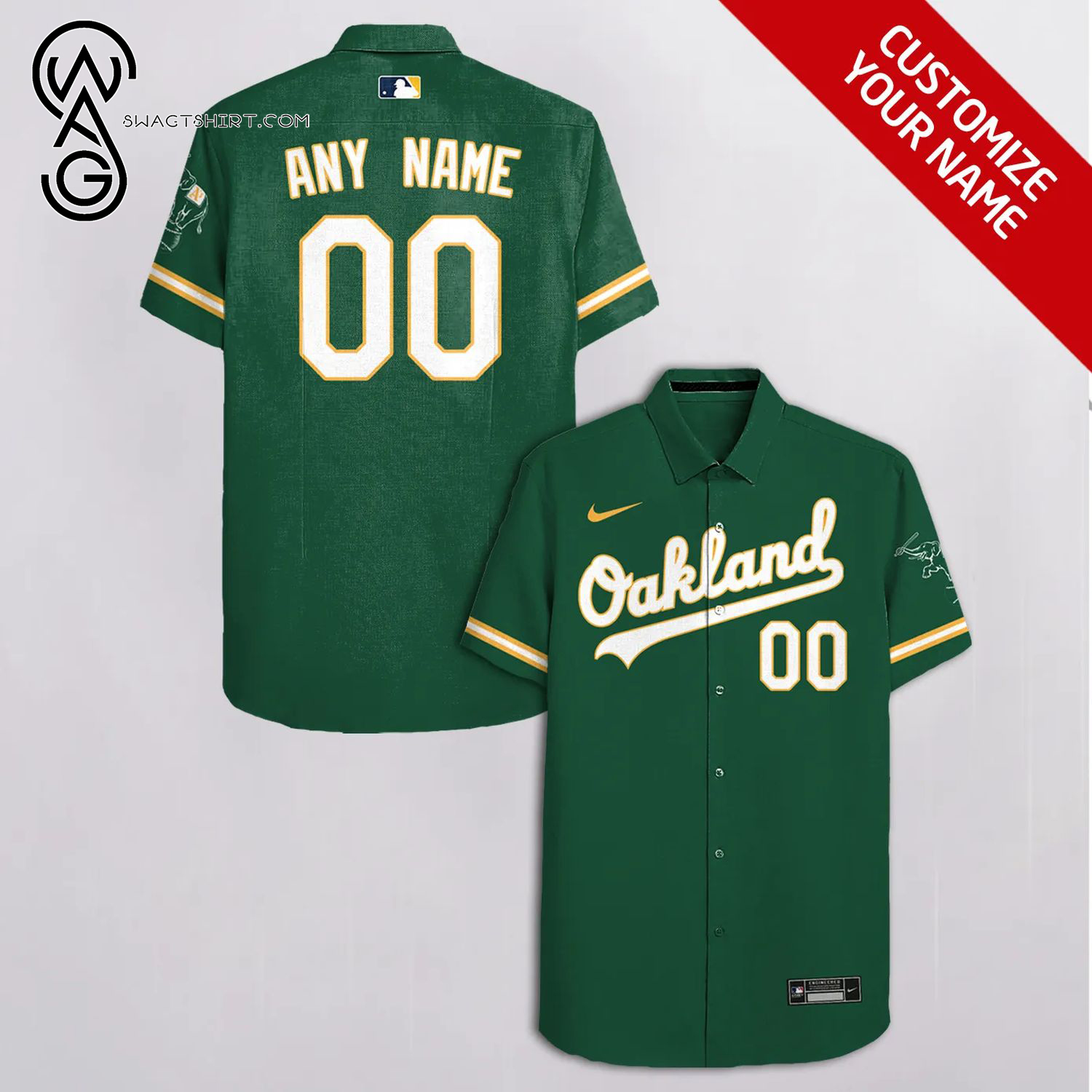 [Top Trending] Oakland Athletics Full Printing Personalized Hawaiian Shirt